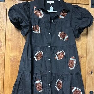 Peach Love California Sequin Football Dress